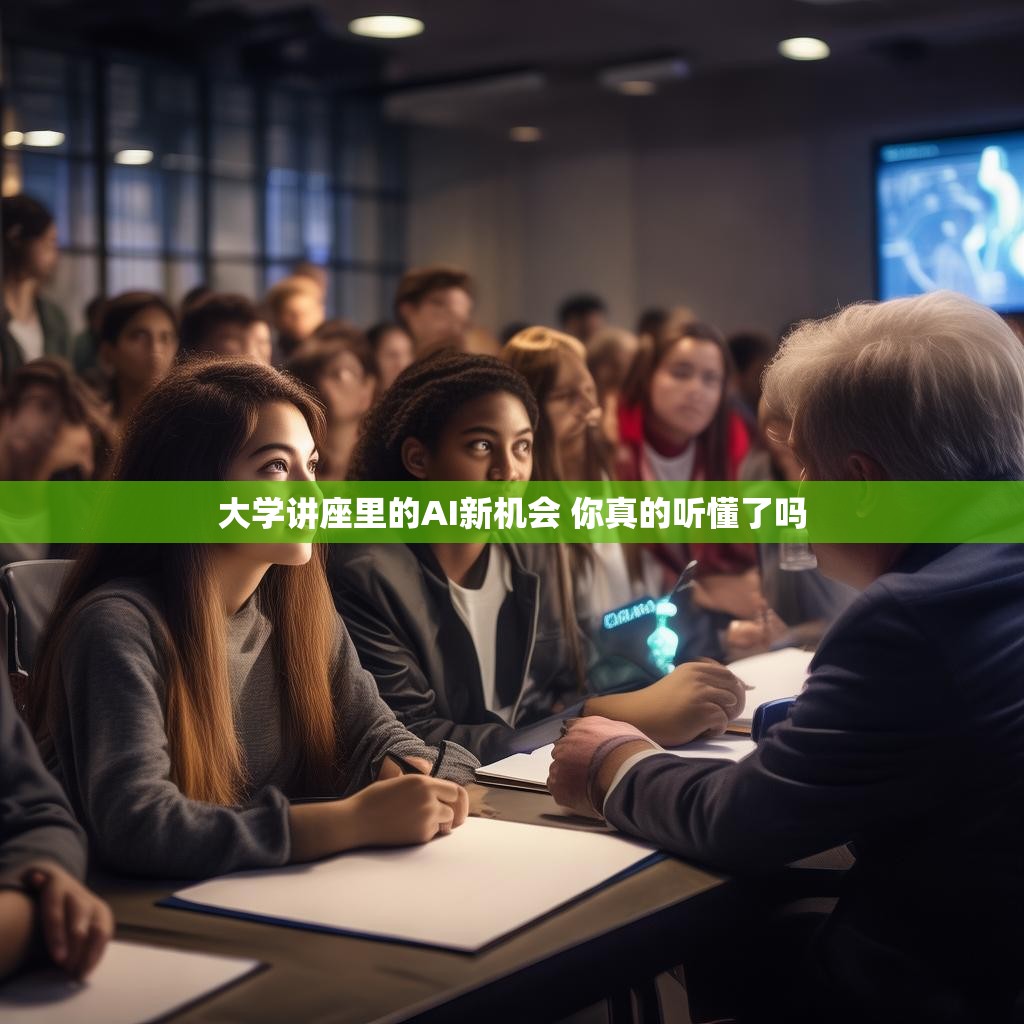 详细阅读:大学讲座里的AI新机会 你真的听懂了吗 大学讲座里的AI新机会 你真的听懂了吗